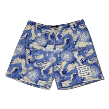 Load image into Gallery viewer, Year of the Dragon “Blue Porcelain” Mesh Shorts