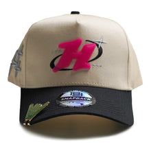 Load image into Gallery viewer, H “Y2K 2000s Tech” Cream/Black SnapBack Hat
