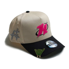 Load image into Gallery viewer, H “Y2K 2000s Tech” Cream/Black SnapBack Hat
