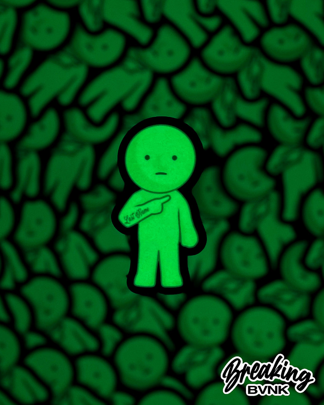 Brahski “Last Name” Glow in the Dark Sticker