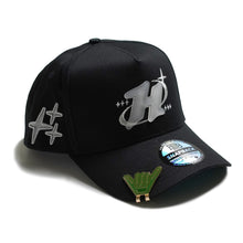 Load image into Gallery viewer, H “Y2K 2000s Tech” Black SnapBack Hat
