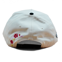 Load image into Gallery viewer, H “Hibiscus” Black/Cream SnapBack

