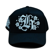 Load image into Gallery viewer, H “Hibiscus” Black SnapBack
