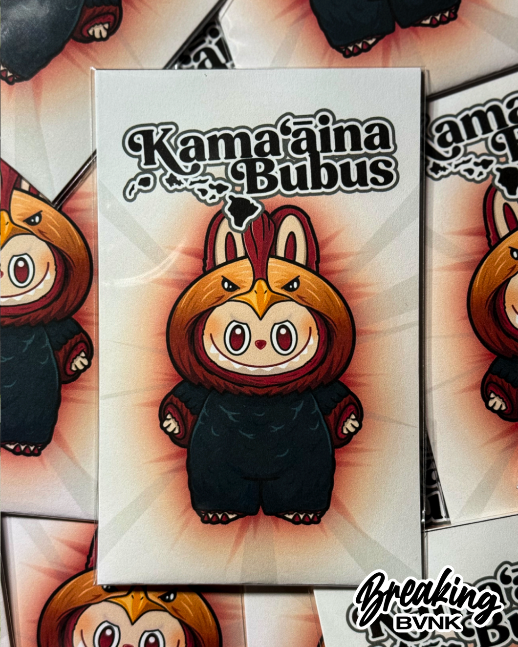 Kamaʻāina Bubus Holographic Sticker Pack