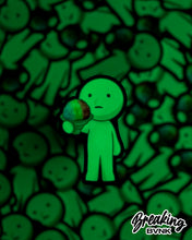 Load image into Gallery viewer, Brahski “Shave Ice” Glow in the Dark Sticker

