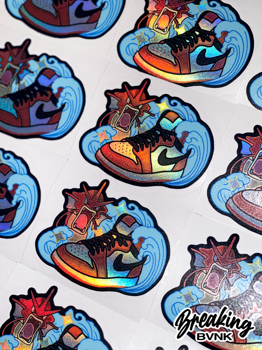 One Inch Jordan Sticker Shiny Jordan 1 Holographic Sticker – BREAKING BVNK