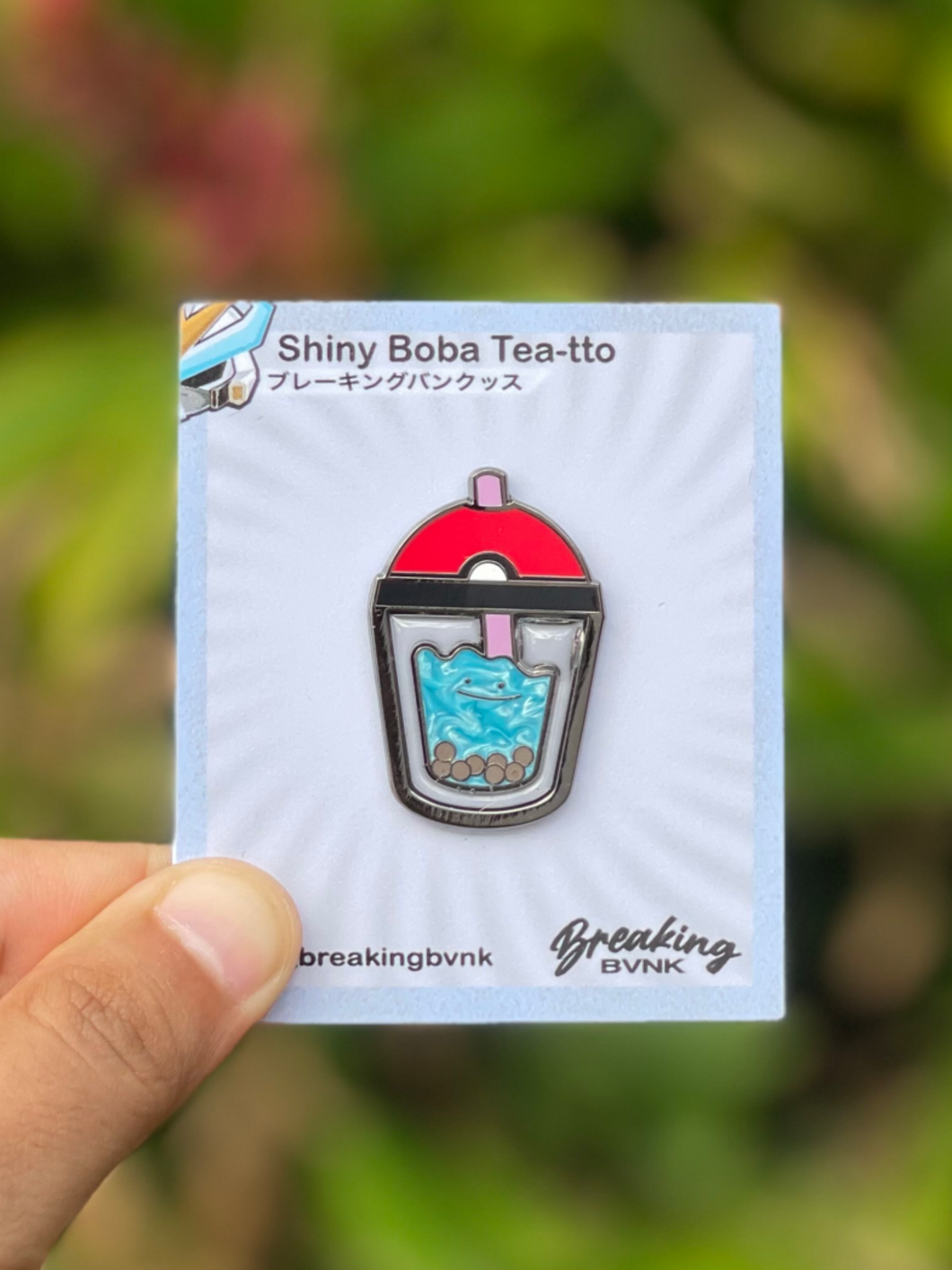 Shiny Boba Tea-tto Hard Enamel Pin