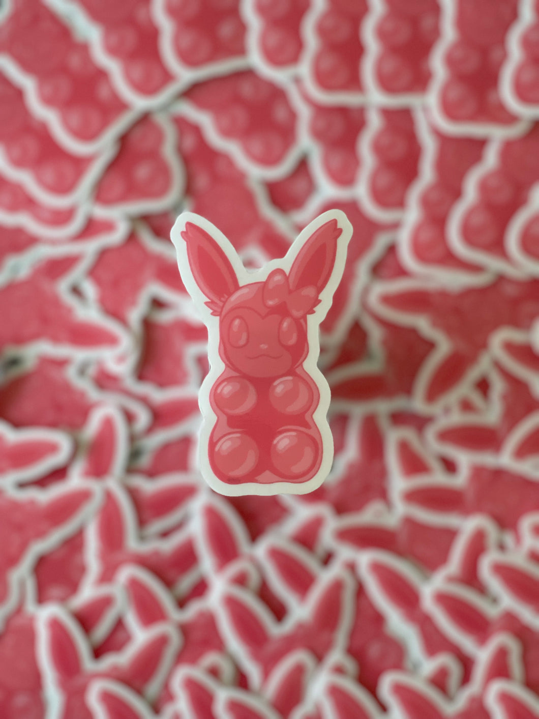 Strawberry Gummee Bear Stickers