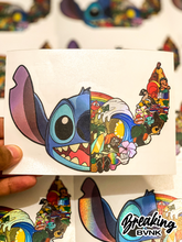 Load image into Gallery viewer, Stitchin’ Hawaii Holographic Sticker

